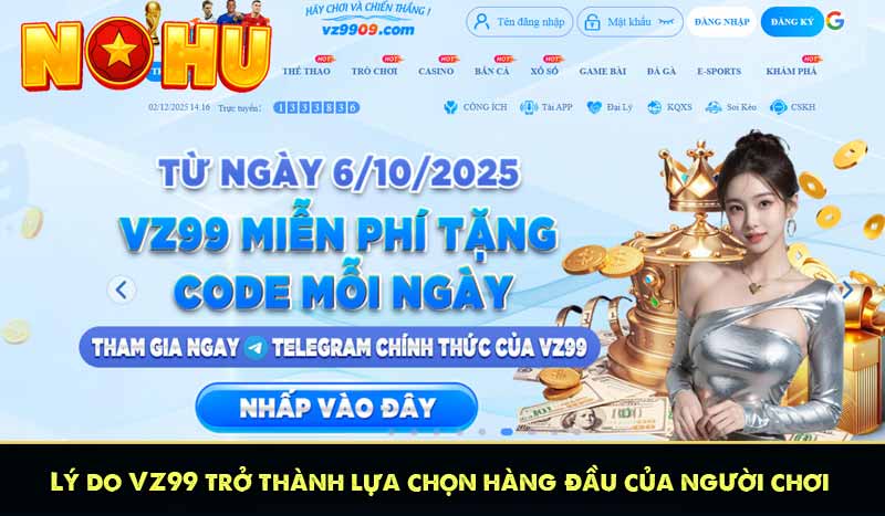 VZ99 - Nhà Cái Nổ Hũ Uy Tín Tặng Tiền Cược 999K Miễn Phí 11 Lý do VZ99 trở thành lựa chọn hàng đầu của người chơi