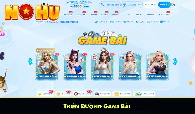 VZ99 - Nhà Cái Nổ Hũ Uy Tín Tặng Tiền Cược 999K Miễn Phí 16 Thiên Đường Game Bài VZ99