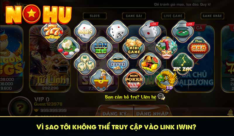 iWIN - Sòng Bạc Thượng Lưu iWIN Club Tặng 50K 15 Vì sao tôi không thể truy cập vào link iWin?